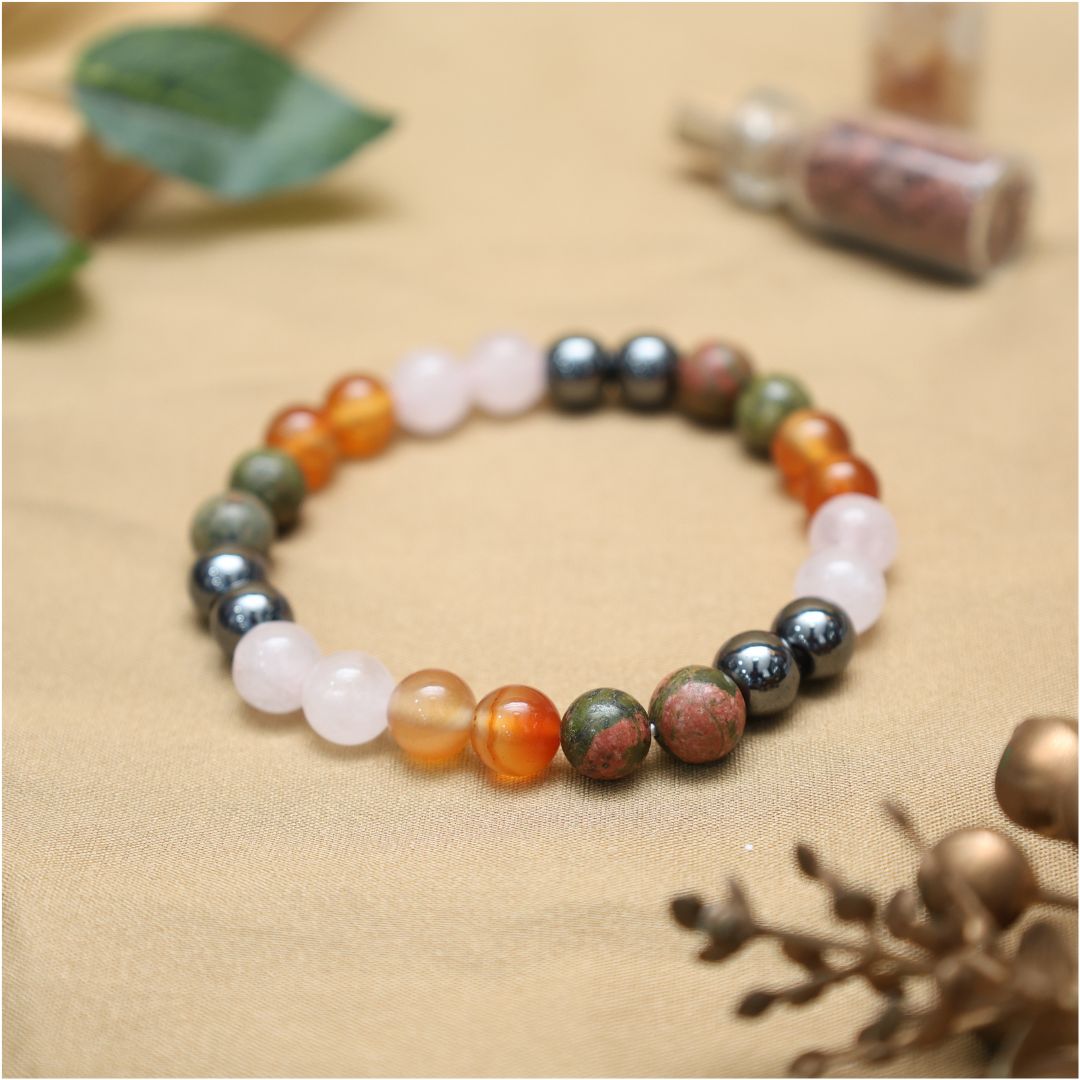 Weight Gain Crystal Bracelet-8mm(Boosts Vitality & Motivation)