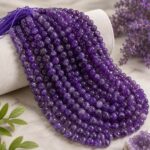 Amethyst String (48 Beads) | Premium Natural Purple Gemstone Beads for Jewelry Making