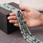 Multi Fluorite String (48 Beads) | Premium Natural Multi Fluorite Gemstone Beads for Jewelry Making