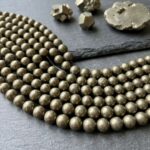 Pyrite String (48 Beads) | Premium Natural Golden Pyrite Gemstone Beads for Jewelry Making
