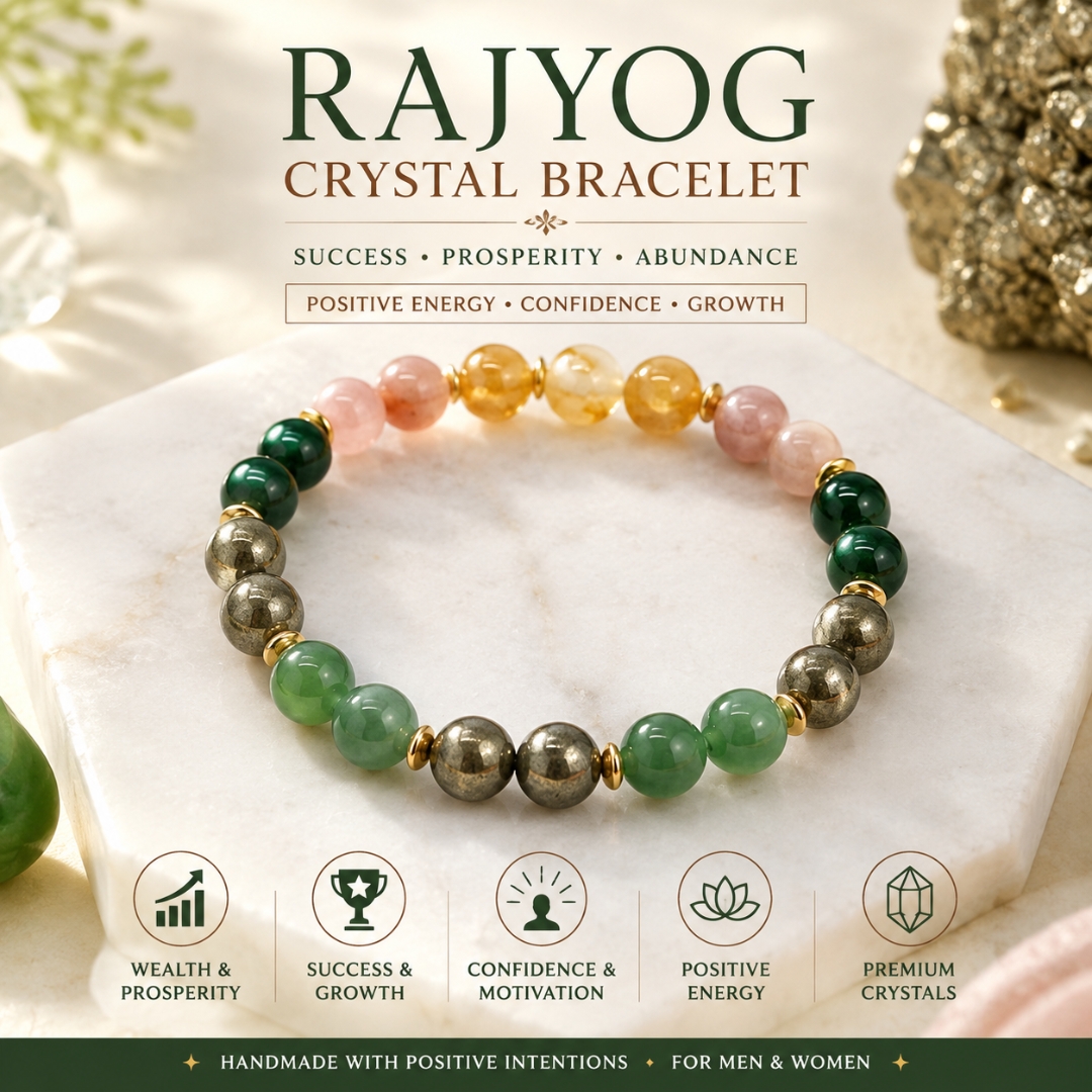 Rajyog Crystal Bracelet – (Success, Prosperity & Abundance)