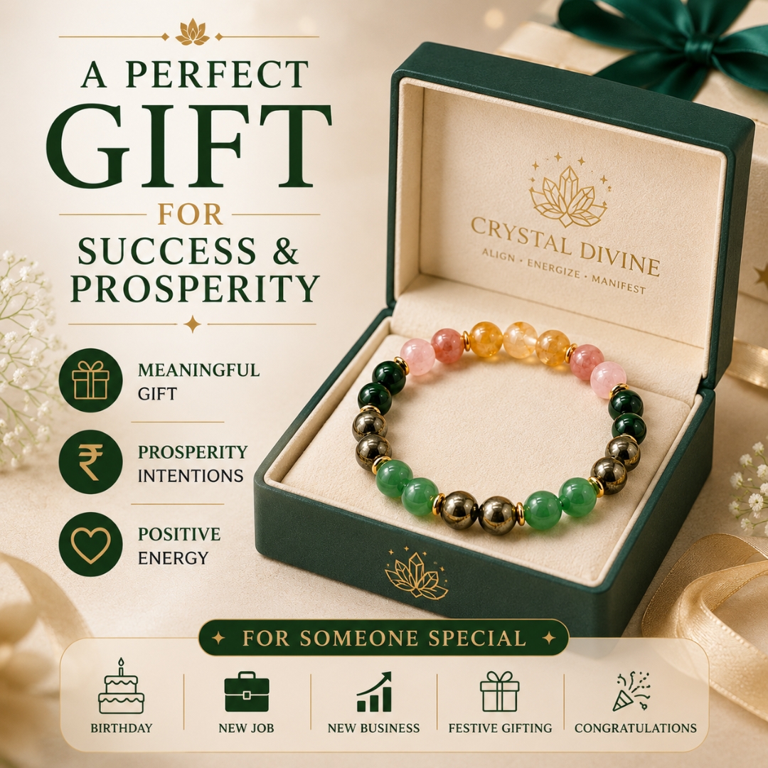 Rajyog Crystal Bracelet – (Success, Prosperity & Abundance)