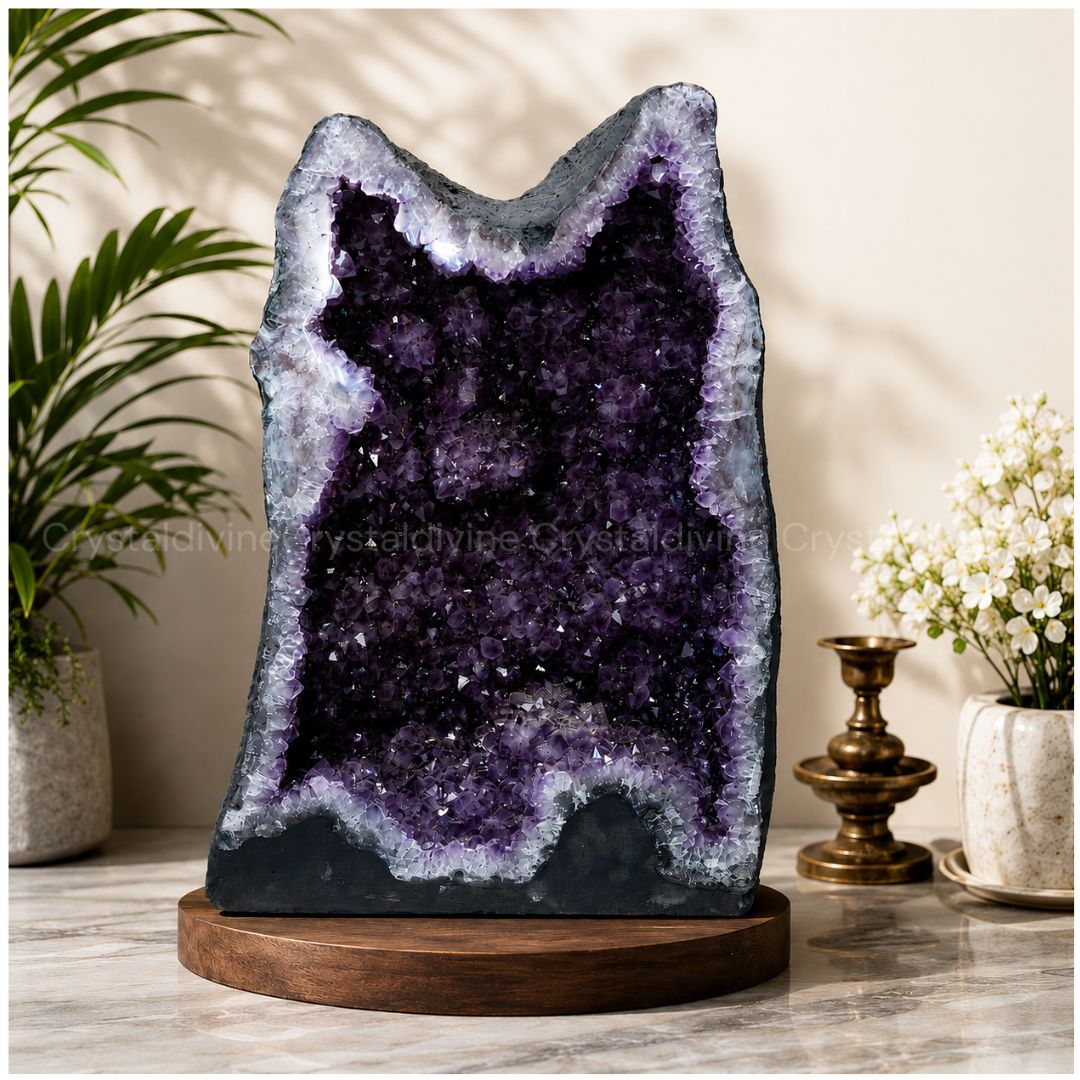 Natural Amethyst Geode – 49.95 KG Premium Crystal Geode for Home & Office Decor