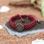 SRI YANTRA THREAD BRACELET - MAROON