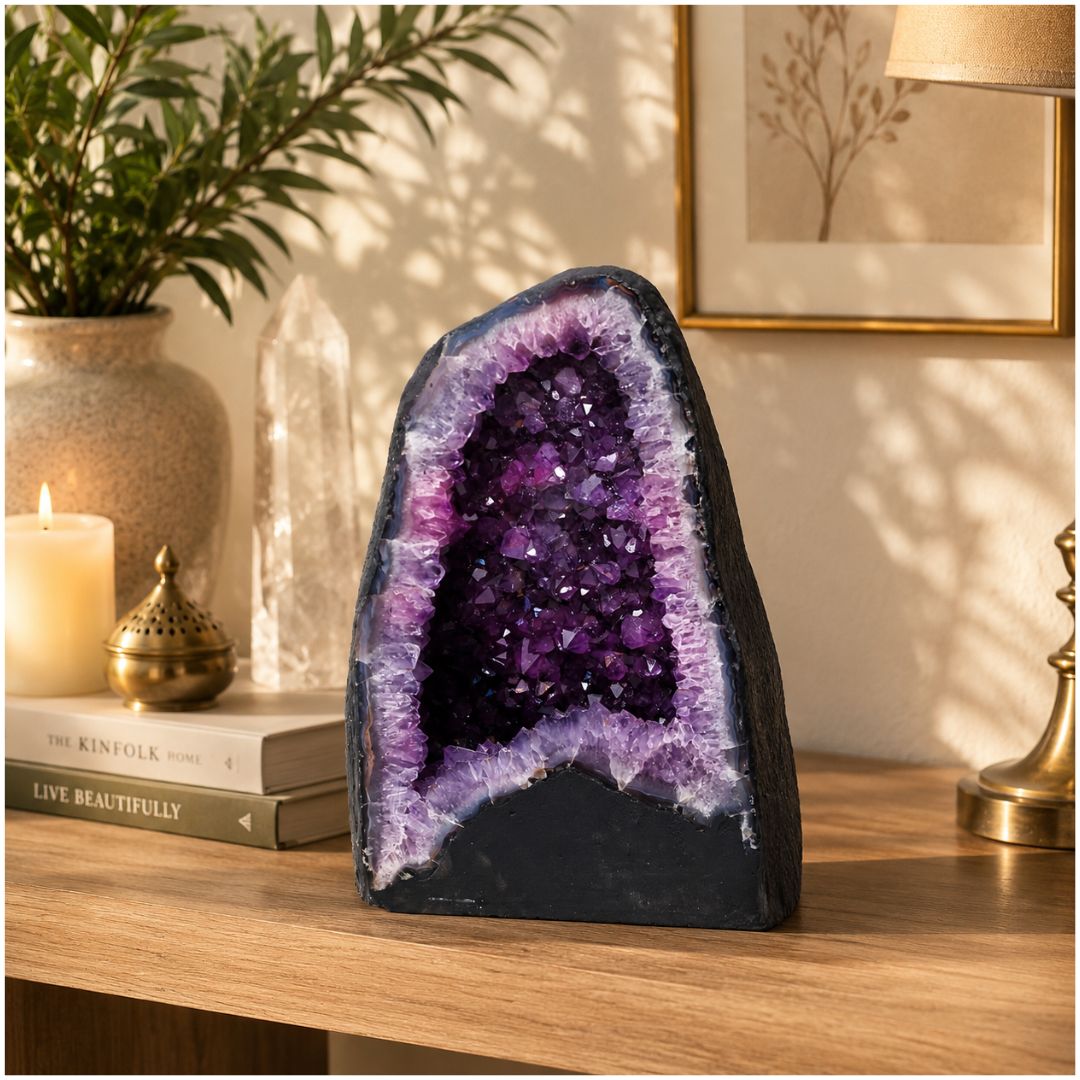 Natural Amethyst Geode – 33.60 KG Premium Crystal Geode for Home & Office Décor