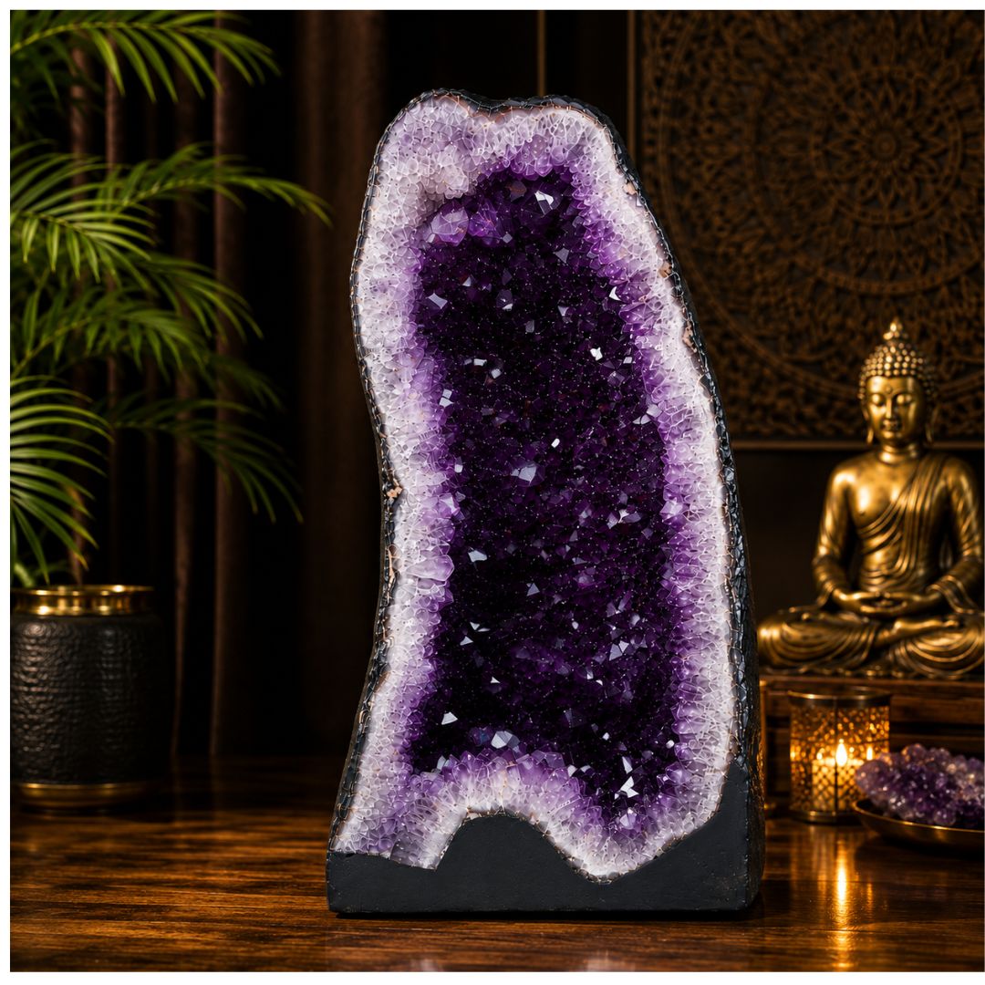 Natural Amethyst Geode – 72.80 KG Premium Crystal Geode for Home & Office Décor
