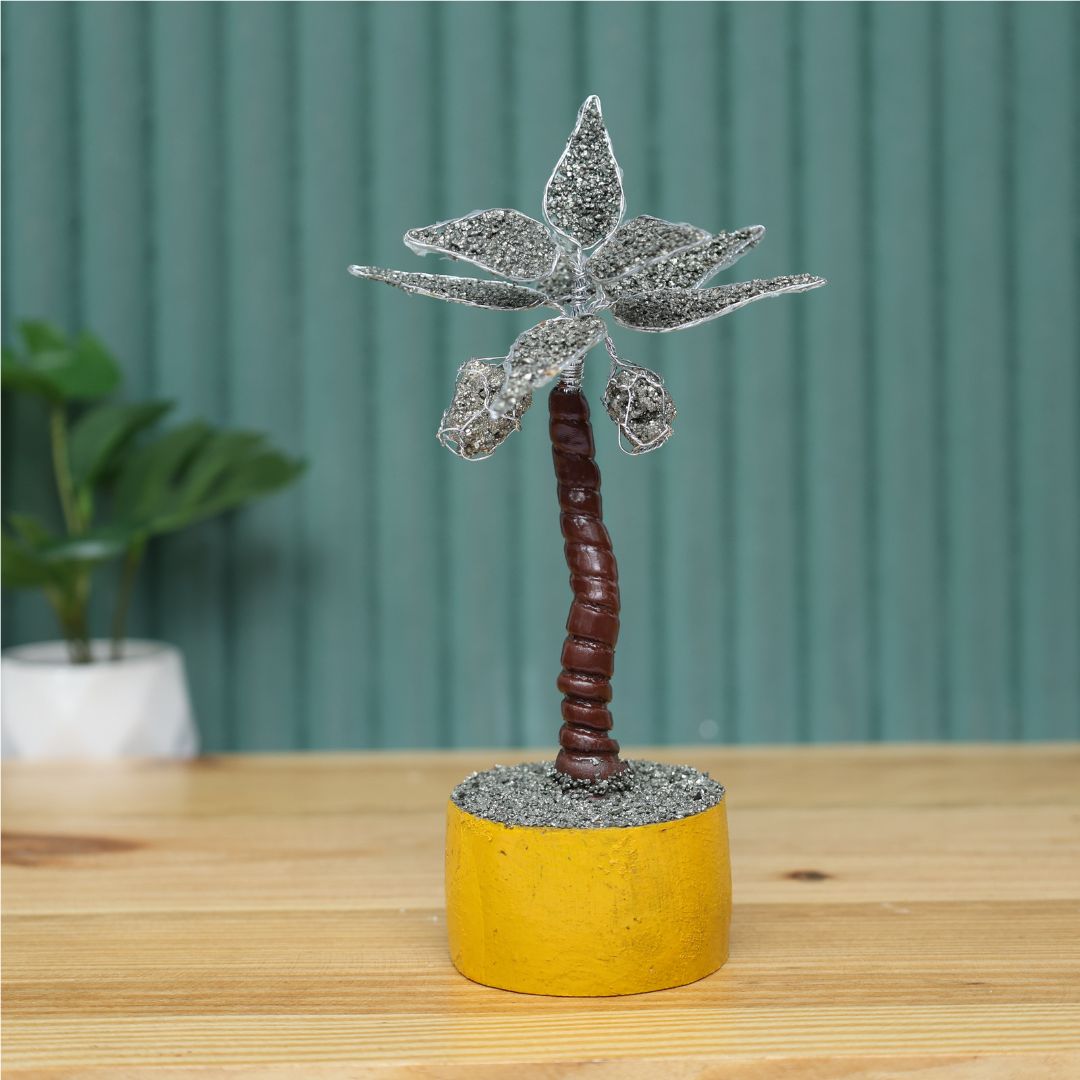 Pyrite Coconut Tree – Natural Pyrite Crystal Tree(Prosperity & abundance)
