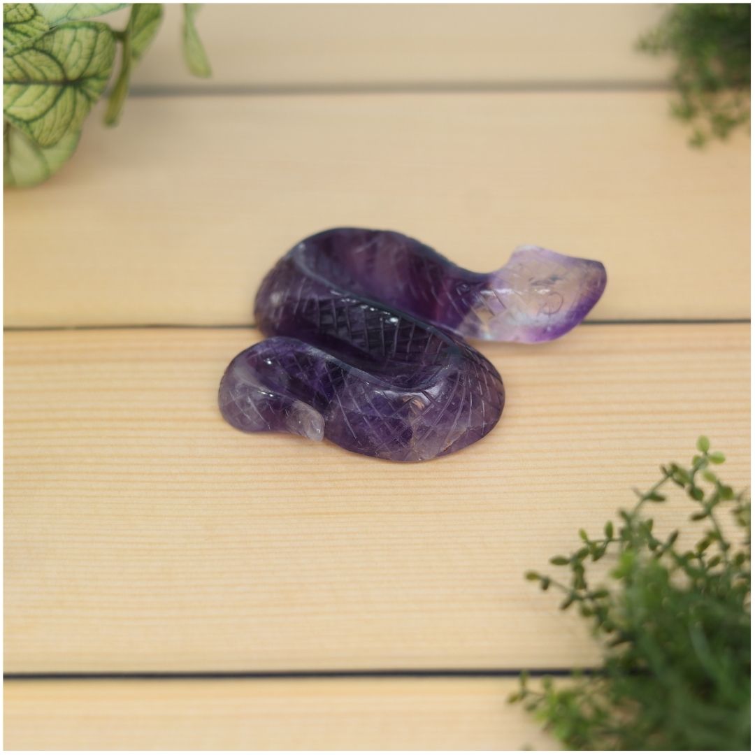 Amethyst Crystal Snake (Wisdom & Growth)