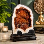 Natural Citrine Geode 53.20KG Premium Crystal Geode for Home& Office Decor