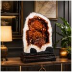 Natural Citrine Geode 53.20KG Premium Crystal Geode for Home& Office Decor