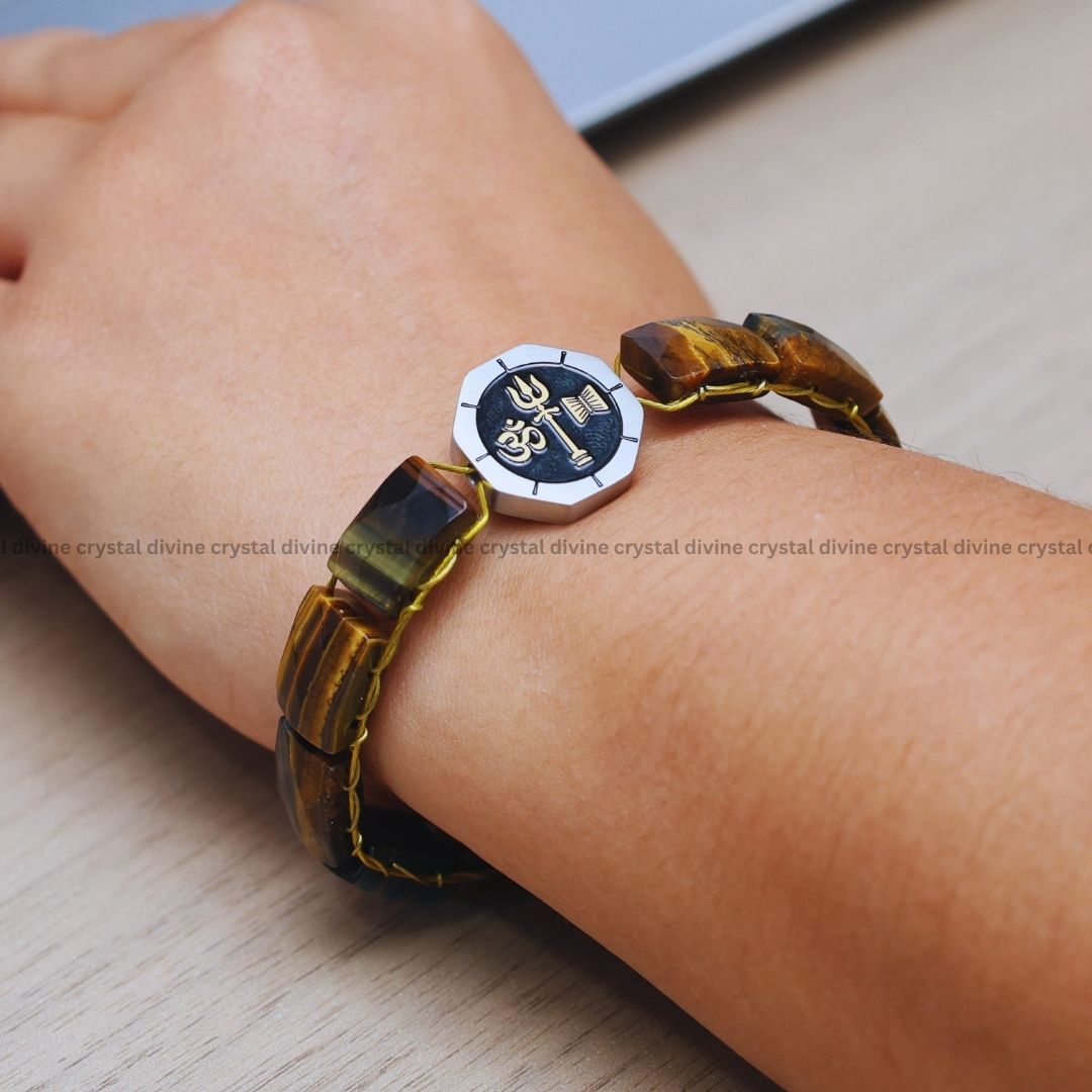 The Magnificent Trishakti Shiva Tiger Eye Bracelet