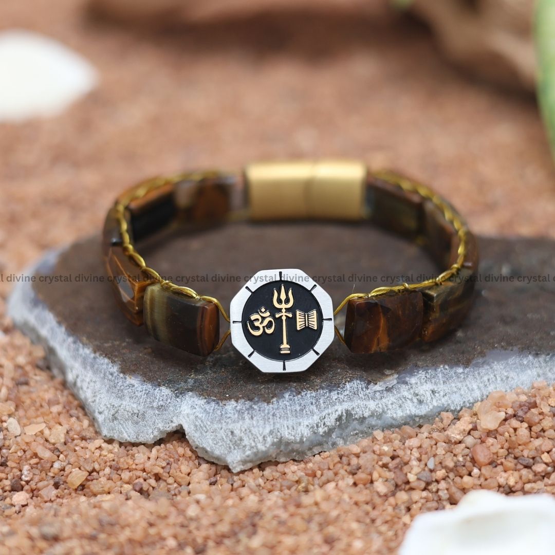 The Magnificent Trishakti Shiva Tiger Eye Bracelet
