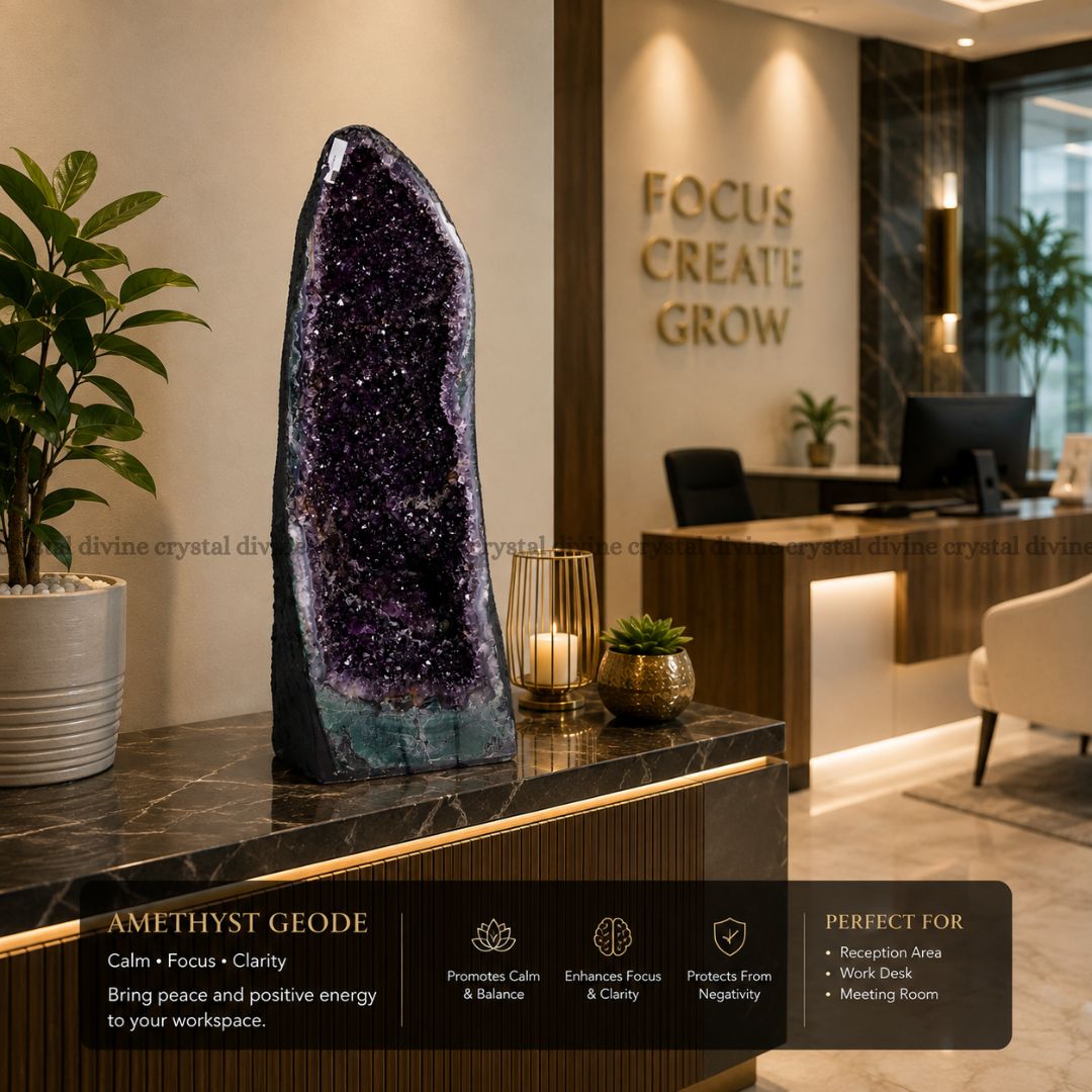 Natural Amethyst Geode – Premium Crystal Decor