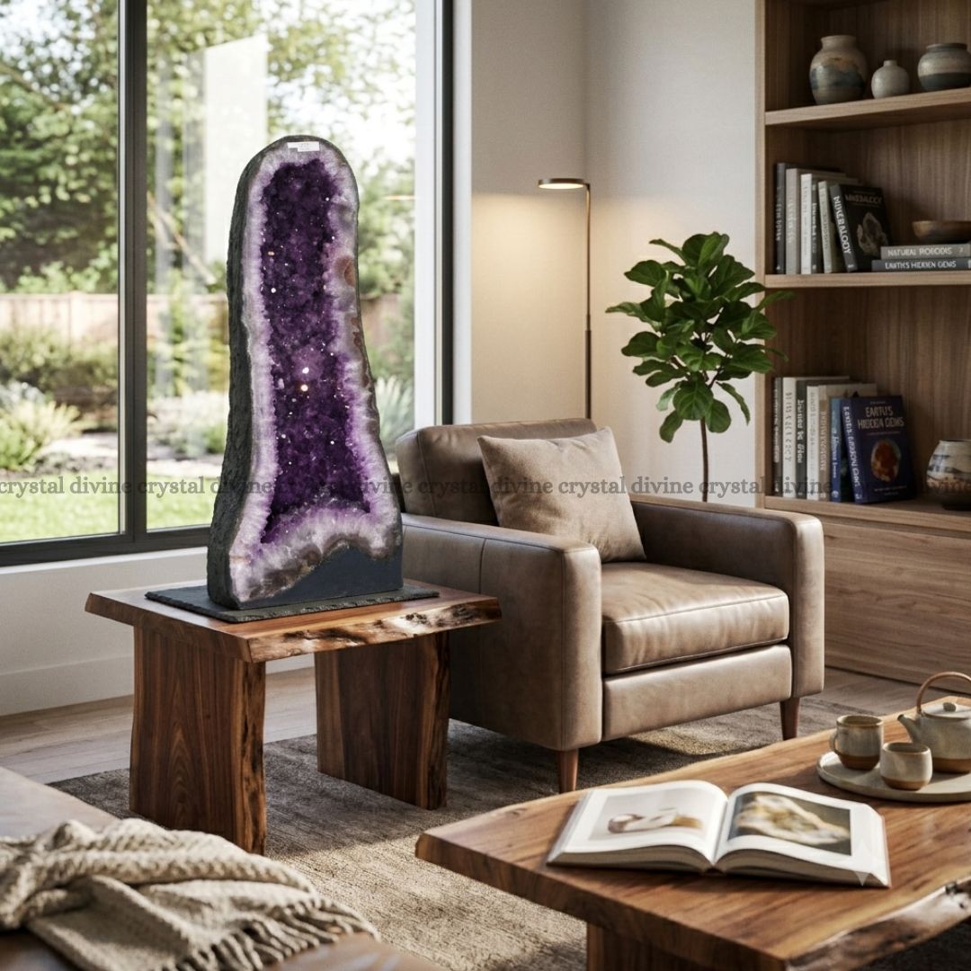 Natural Amethyst Geode – Premium Crystal Decor