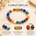 Seven Chakra Magnet Bracelet-8mm (Confidence & Motivation)