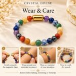 Seven Chakra Magnet Bracelet-8mm (Confidence & Motivation)