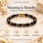 Triple Protection Magnet Bracelet-8mm (Focus & Determination)