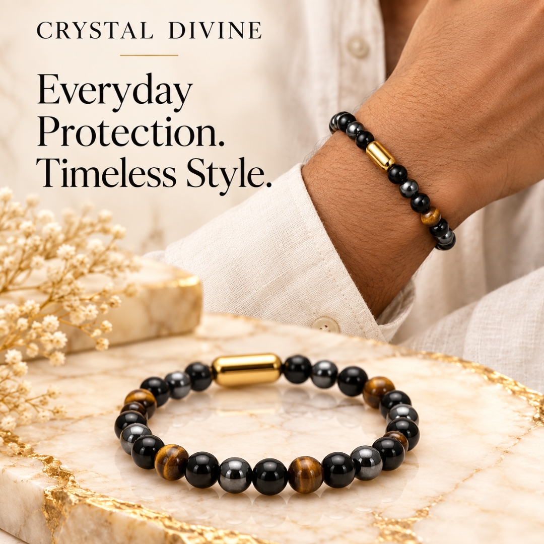 Triple Protection Magnet Bracelet-8mm (Focus & Determination)