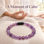 Amethyst Magnet Bracelet-8mm(Calm & Relaxation)