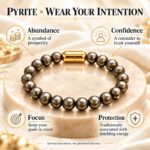 Pyrite Magnet Bracelet-8mm(Abundance & Prosperity)