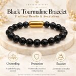 Black Tourmaline Magnet Bracelet-8mm(Energy & Protection)
