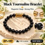 Black Tourmaline Magnet Bracelet-8mm(Energy & Protection)