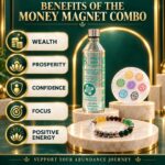 Money Magnet Reiki Bottle + Dhanyog Bracelet + FREE 7 Chakra Charging Plate ((Wealth & Abundance)