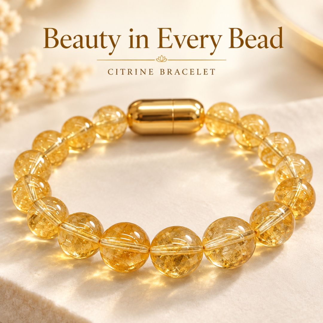 Citrine Magnet Bracelet-8mm (Motivation & Focus)