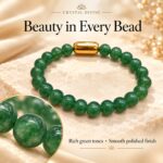 Green Jade Magnet Bracelet-8mm(Harmony & Balance)