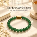 Green Jade Magnet Bracelet-8mm(Harmony & Balance)