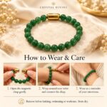 Green Jade Magnet Bracelet-8mm(Harmony & Balance)