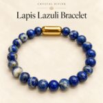 Lapis Luzli Magnet Bracelet-8mm (Wisdom & communication)