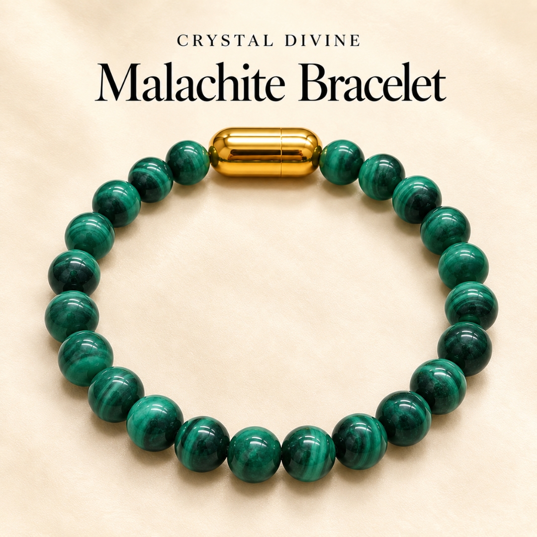 Malachite Magnet Bracelet-8mm(Transformation & Growth)