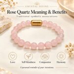Rose Quartz Magnet Bracelet-8mm (Love & Affection)