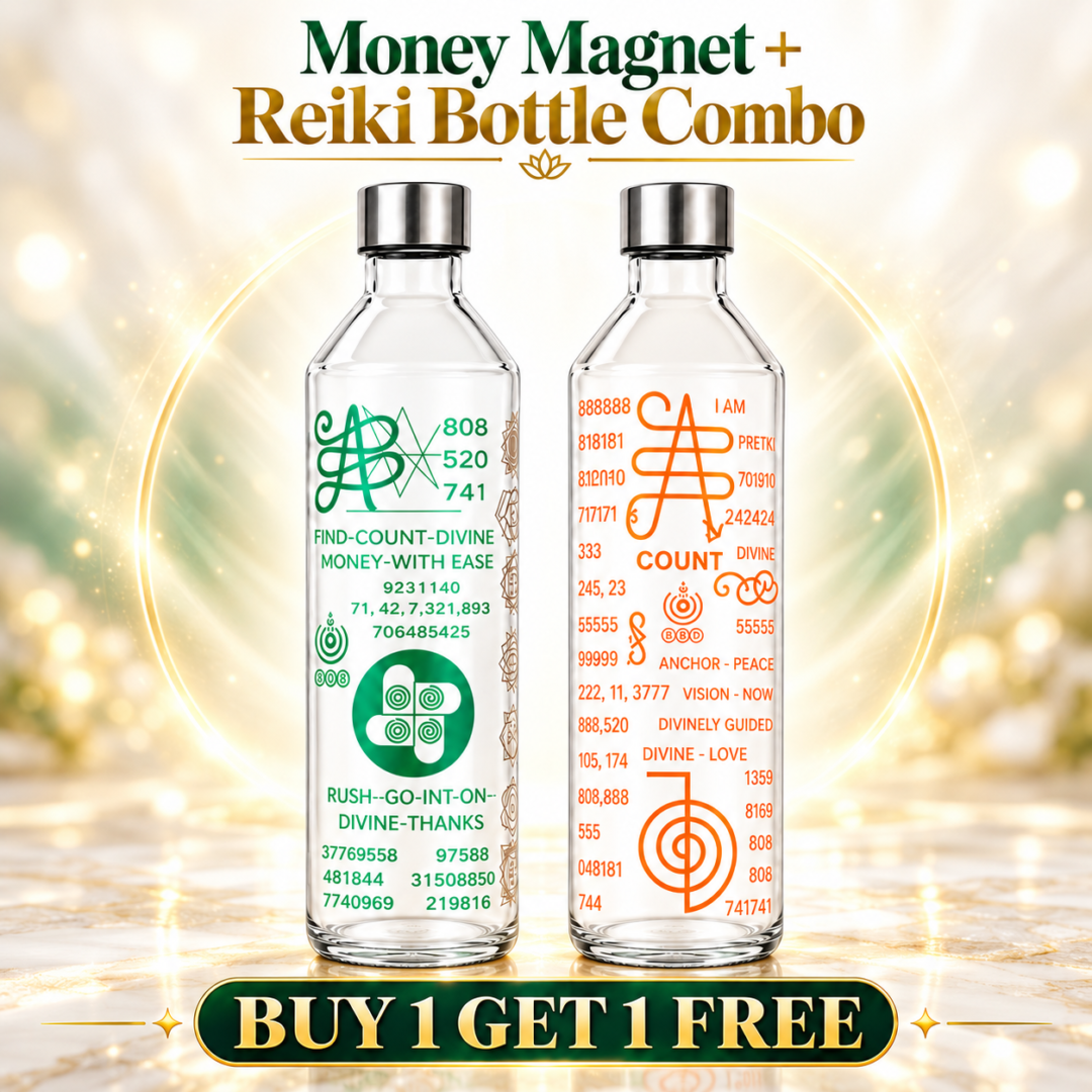 Money Magnet + Reiki Bottle Combo | Buy 1 Get 1 FREE (Abundance Positivity)