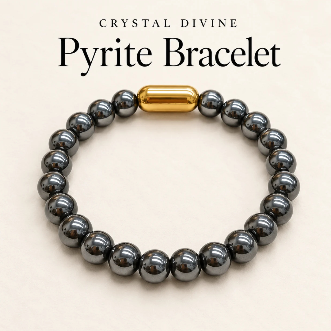 Pyrite Magnet Bracelet-8mm(Abundance & Prosperity)