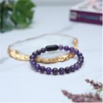 Amethyst Magnet Bracelet-8mm(Calm & Relaxation)