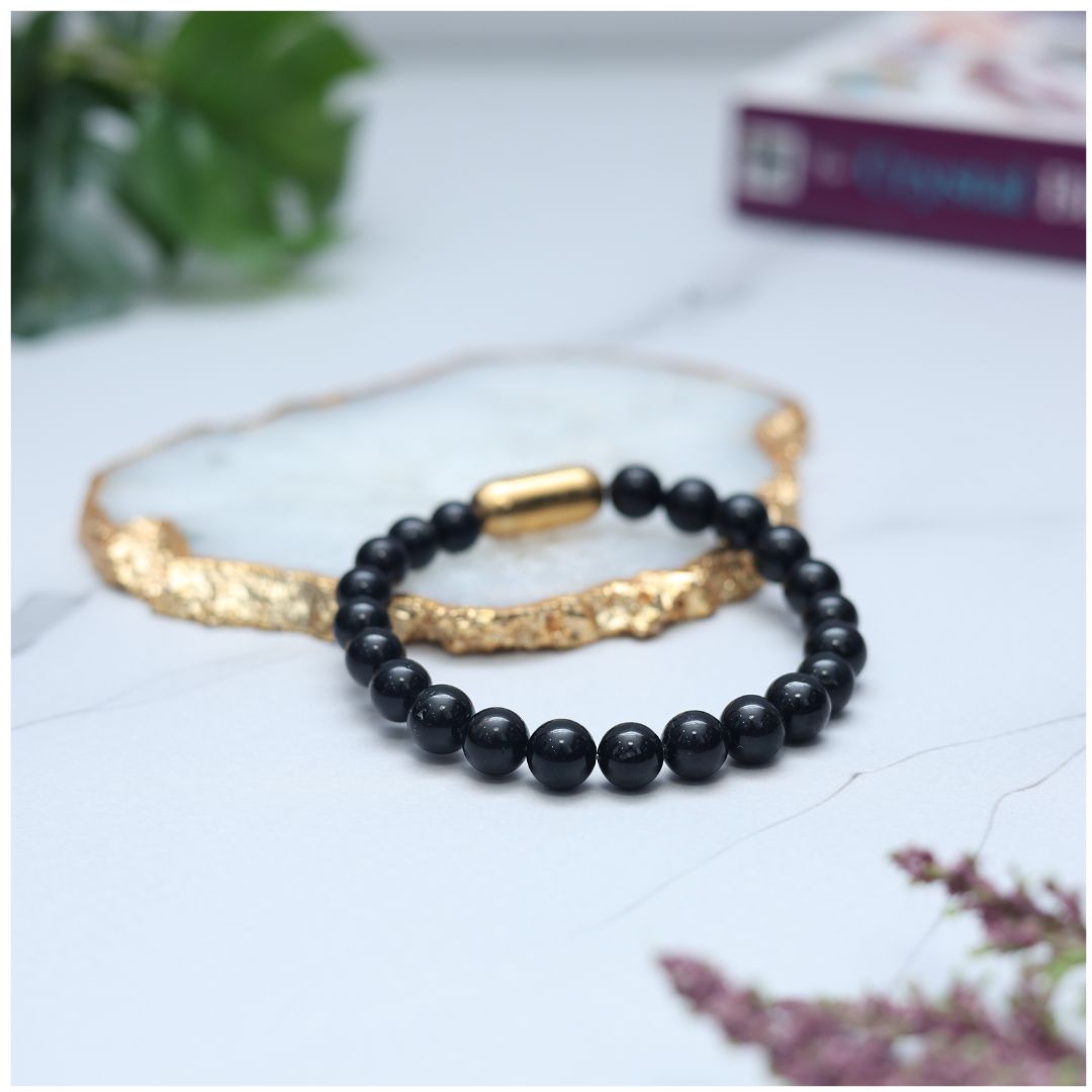 Black Tourmaline Magnet Bracelet-8mm