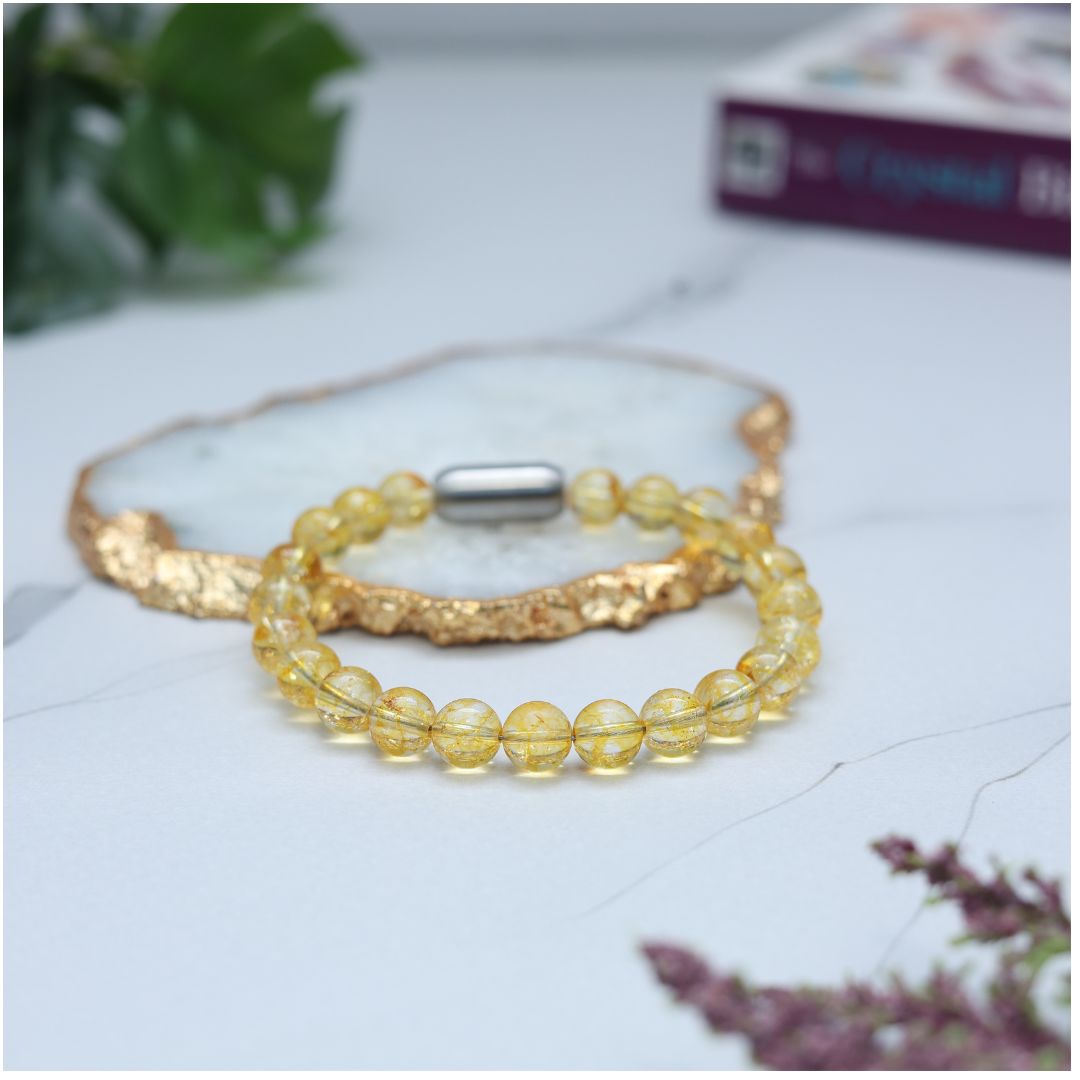 Citrine Magnet Bracelet-8mm