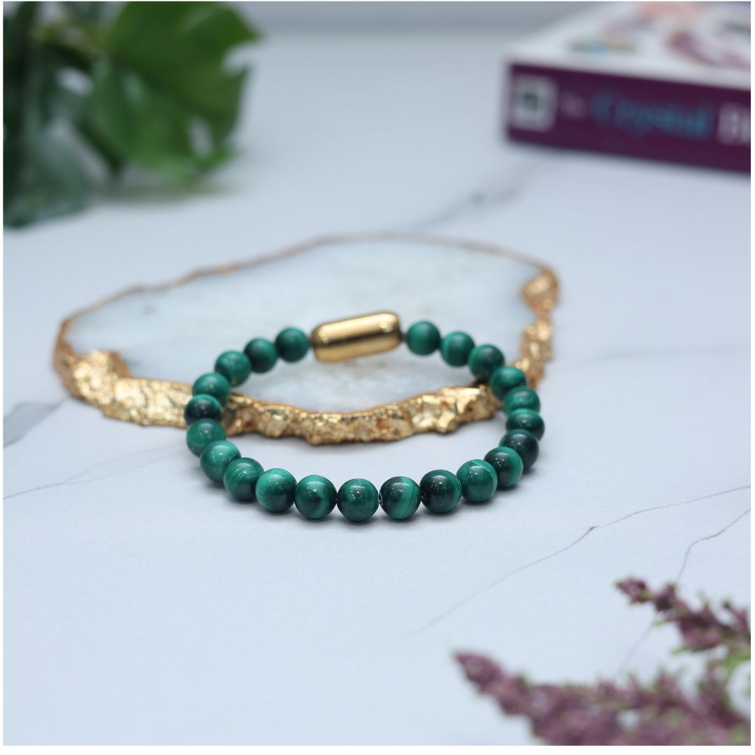Malachite Magnet Bracelet-8mm