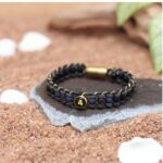 Ruling Number 4 Moolank Magnet Men’s Natural Stone Bracelet