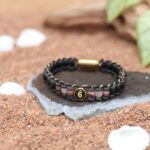 Ruling Number 6 Moolank Magnet Men’s Natural Stone Bracelet