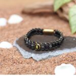 Ruling Number 8 Moolank Magnet Men’s Natural Stone Bracelet