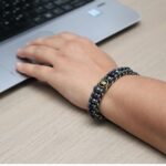 Ruling Number 8 Moolank Magnet Men’s Natural Stone Bracelet