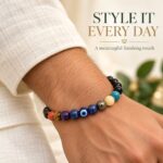 Nine Chakra Magnet Bracelet – Natural Healing Stones & Evil Eye Protection